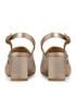 Zapatilla Oro Rosa Slingback Herraje 8137